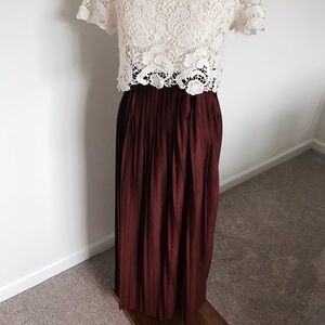 Boho-chic🍁 Rust colored maxi skirt